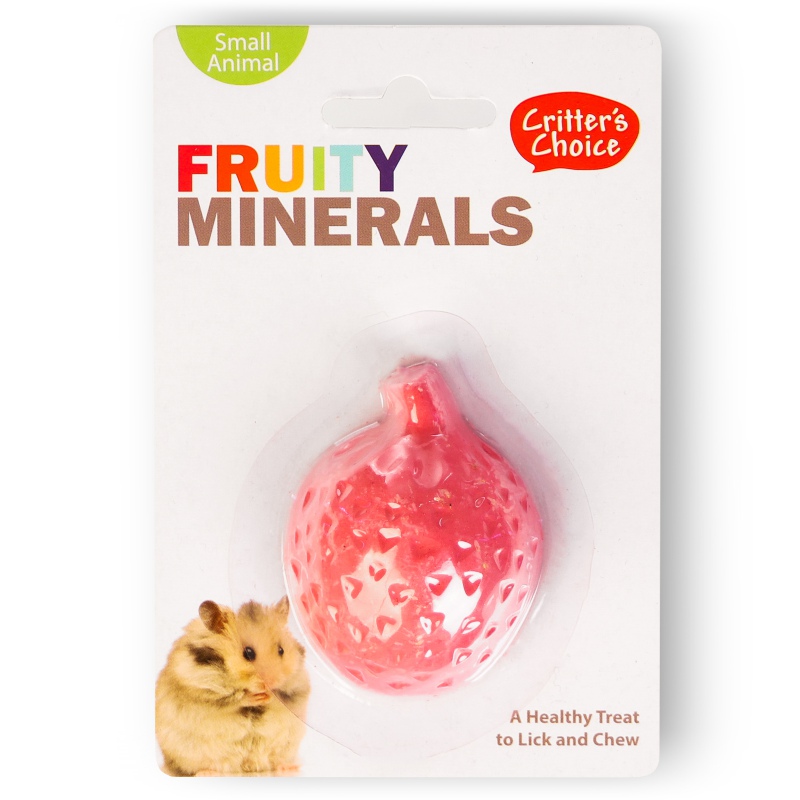 HappyPet Fruity Minerals - strawberry cube