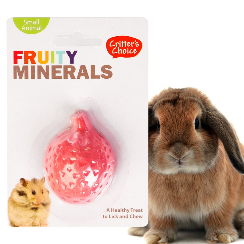 HappyPet Fruity Minerals - strawberry cube