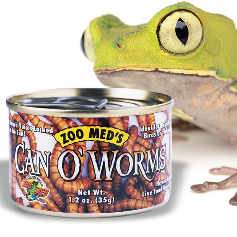 Zoomed Can O' Worms - fresh food for reptiles