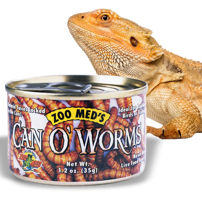 Zoomed Can O' Worms - fresh food for reptiles