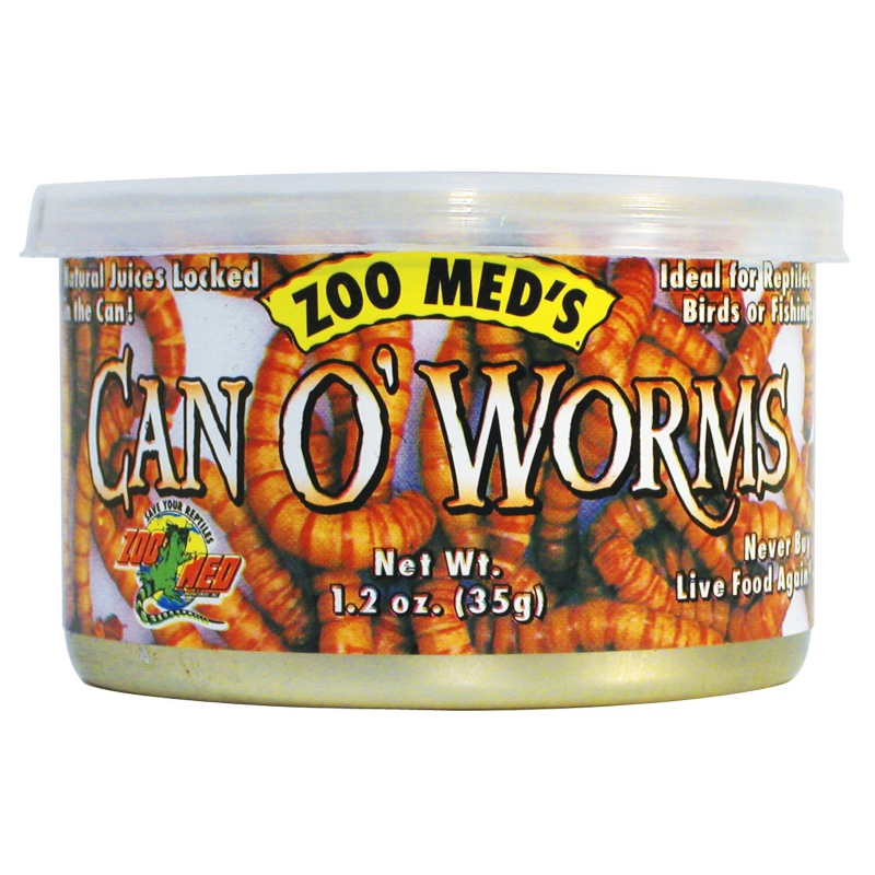 Zoomed Can O' Worms - fresh food for reptiles