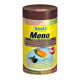 Tetra Min Menu 100ml - Quatro tipos de flocos