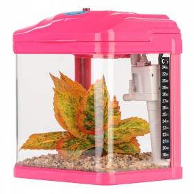 SUNSUN Pika-Pika AquaKids - 3L Pink Aquarium