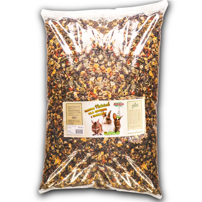 Alimento natural para roedores e coelhos - 10kg