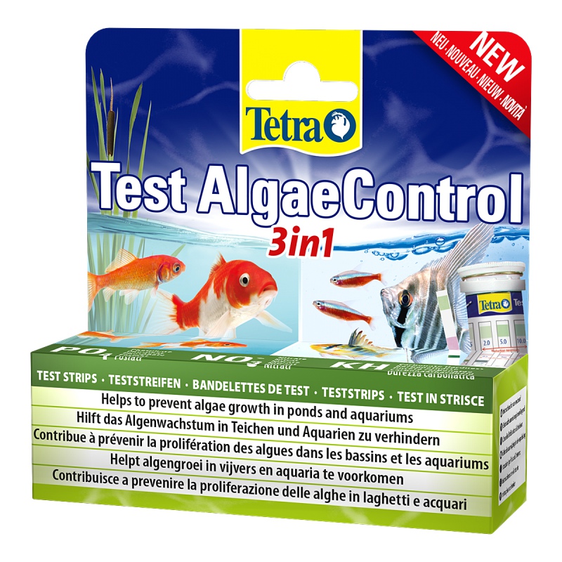 Tetra Test AlgaeControl 3en1 - Prueba en tiras