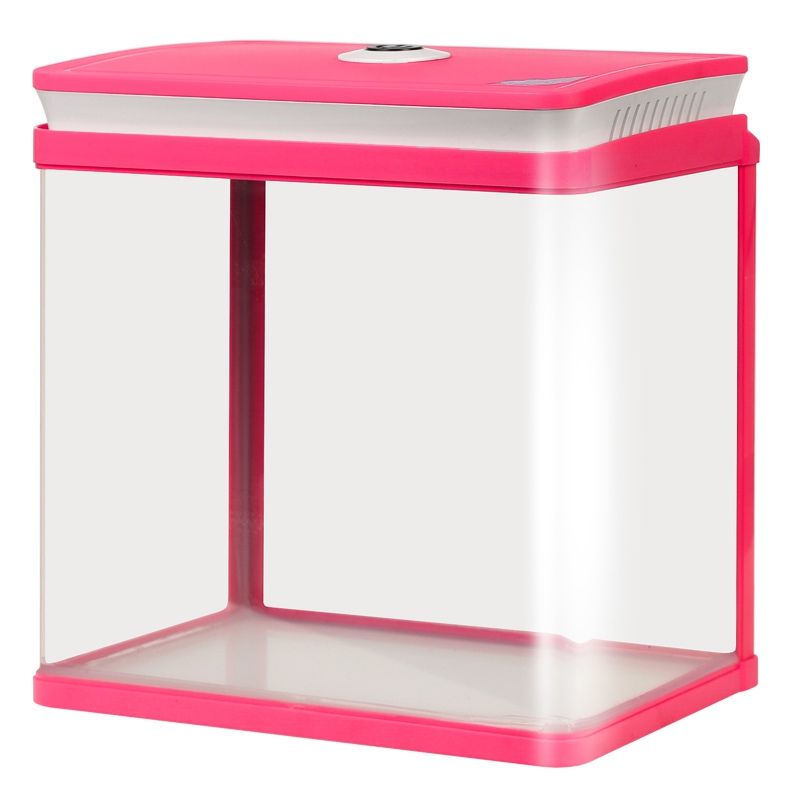 Acuario SunSun HGR-300 rosa 14L