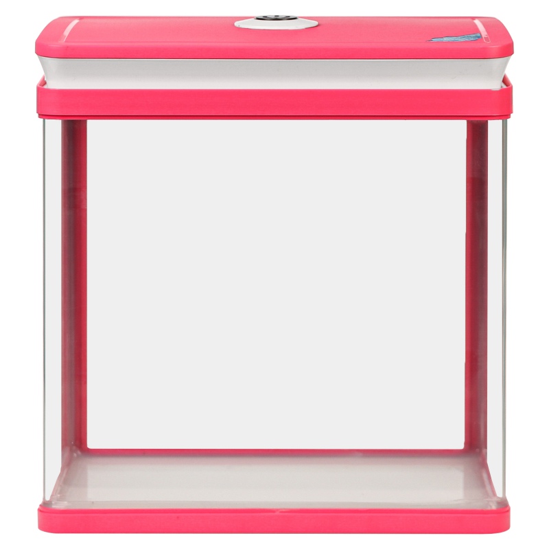 Acuario SunSun HGR-300 rosa 14L