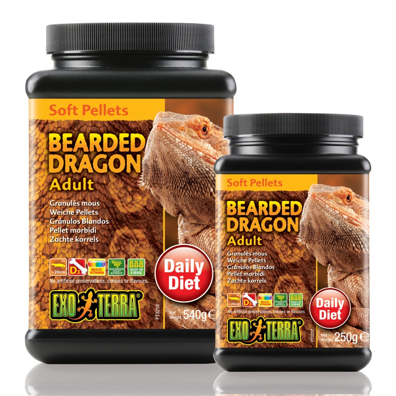 Exo Terra food for adult bearded dragons 250g