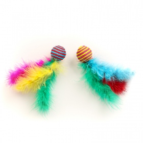 Balles à plumes HappyPet pour chats