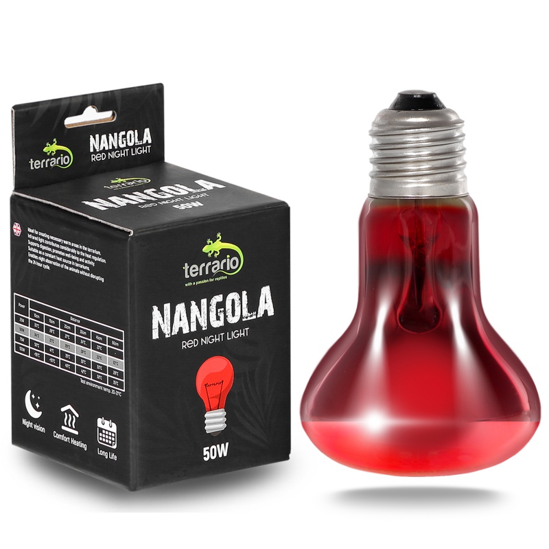 Terrario Nangola Red Night Light - lâmpada 50W