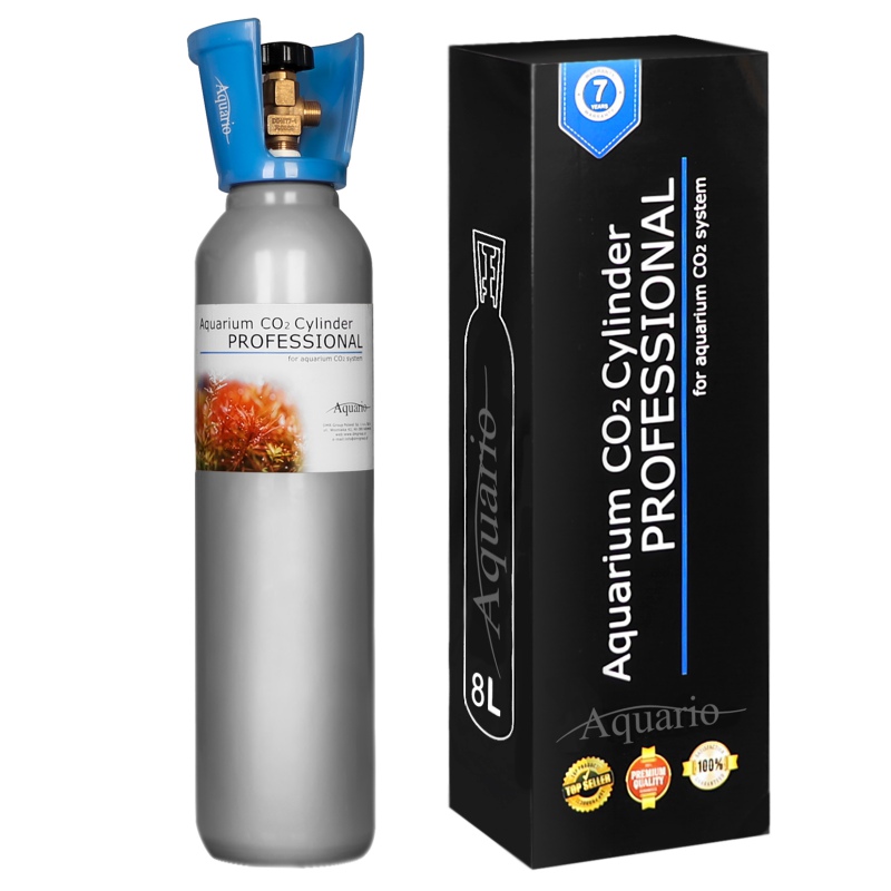 Aquario BLUE TWIN Professional - podwójny zestaw CO2 z butlą 8l