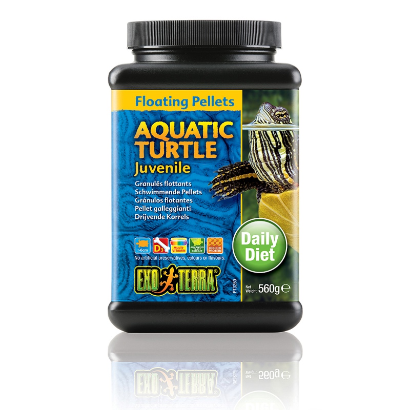 Exo Terra Aquatic Turtle Futter für junge Schildkröten 265g