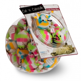 HappyPet Candy Stripe Mice - Plyschmus