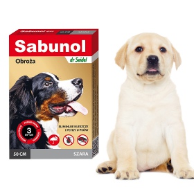 SABUNOL - Gray Biocidal Collar for Dogs