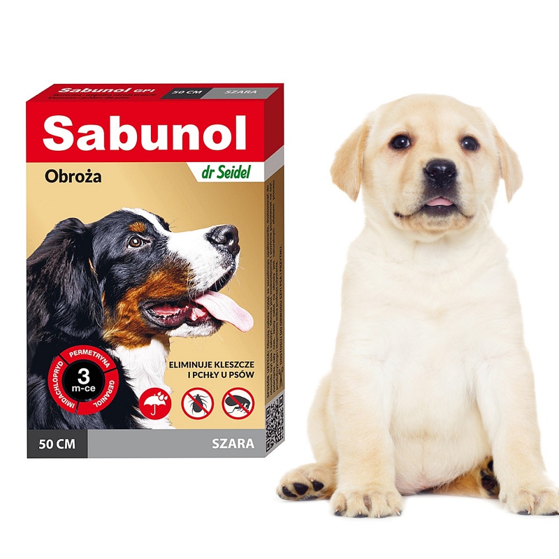 SABUNOL - Gray Biocidal Collar for Dogs