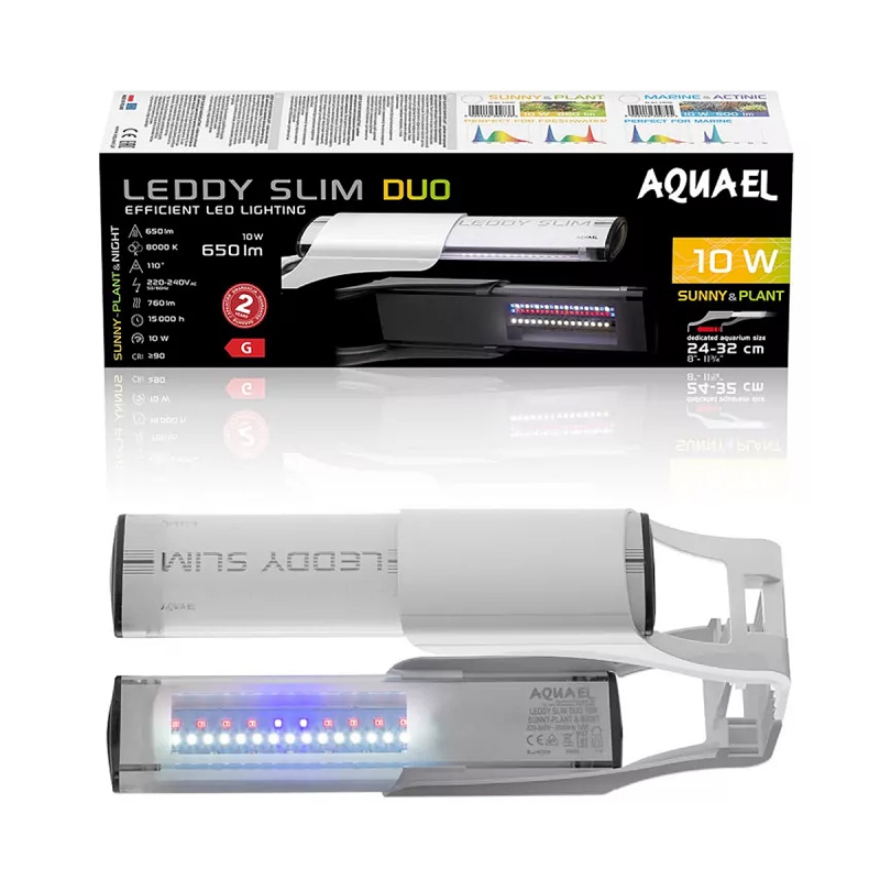 Aquael Leddy Slim Duo 10W Sunny Plant - bílá