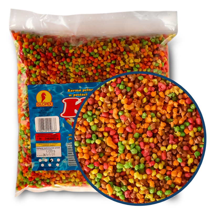 Glopex Koi-Farben Granulate 3l - Futter für Fische