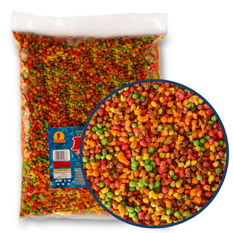 Glopex Koi-Farben Granulate 10l - Futter für Fische