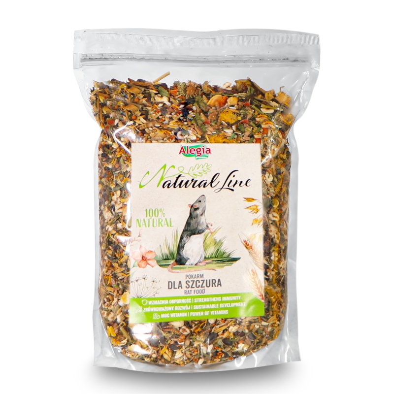 Alegia Natural Line - Futter für Ratten 500g