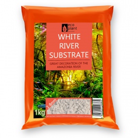 Eco Plant Weißer Fluss 1kg - natürlicher Aquarienkies