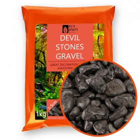 Eco Plant Devil Stones 1kg - černé oblázky