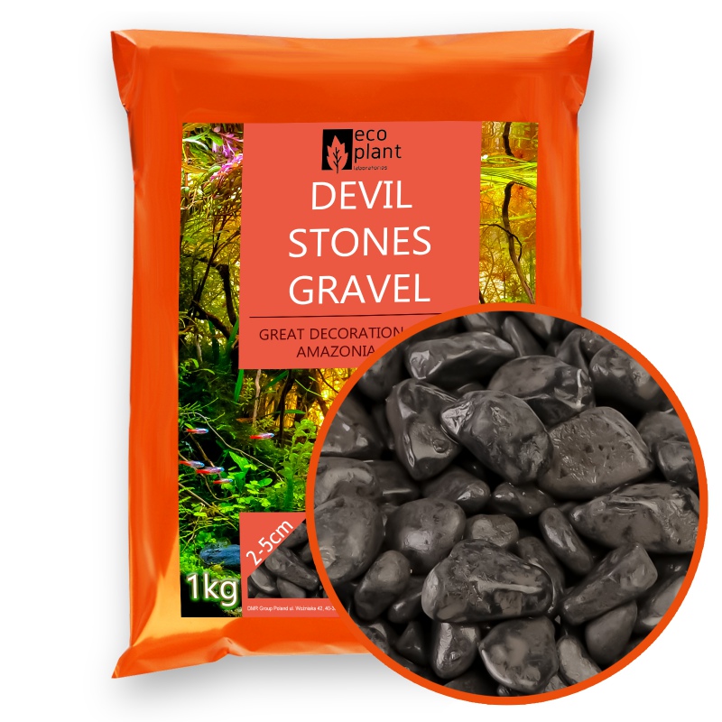 Eco Plant Devil Stones 1kg - fekete kavicsok