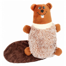 Jouet en peluche castor pour chien