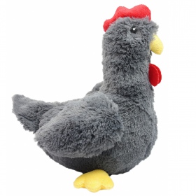 Peluche poule qui couine 34cm pour chien