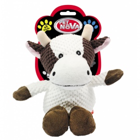 Pet Nova squeaky cow plush toy - 32cm