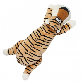 Tigre chirriante de peluche para perros