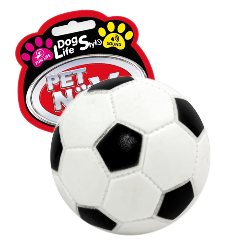 Pet Nova rubber toy - football ball 7cm