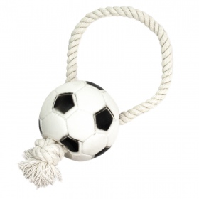 Bola de futebol Pet Nova com corda