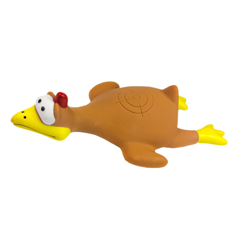 Pet Nova rubber toy - brown chicken