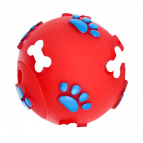 Pelota de goma Pet Nova - diseño de patas y huesos