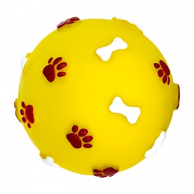 Pet Nova - Gummiball Spielzeug 7.5cm Gelb