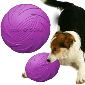 Pet Nova rubberen frisbee schijf paars