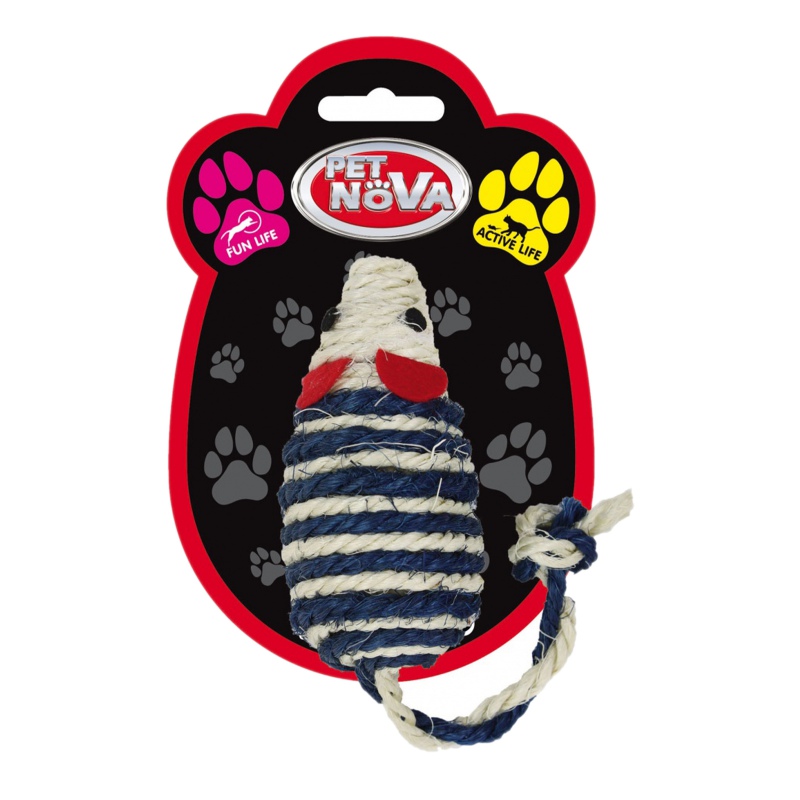 Pet Nova mouse toy for cats, 10x5cm