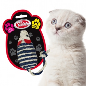 Pet Nova mouse toy for cats, 10x5cm