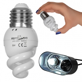 Repti-Zoo Mini UVB lamp 5.0 5W - Żarówka UVB