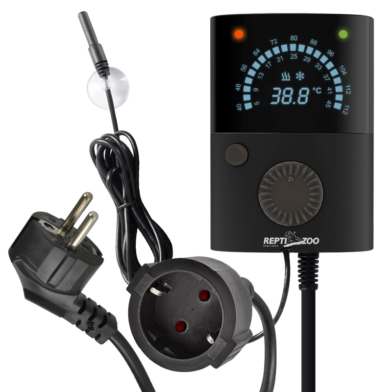 REPTIZOO - Digital Simple Rotation Thermostat 1200w max (THC24)