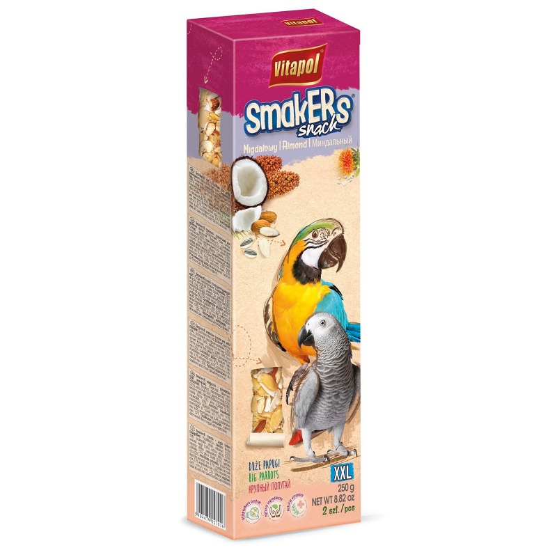 Vitapol Smakers XXL almond for large parrots