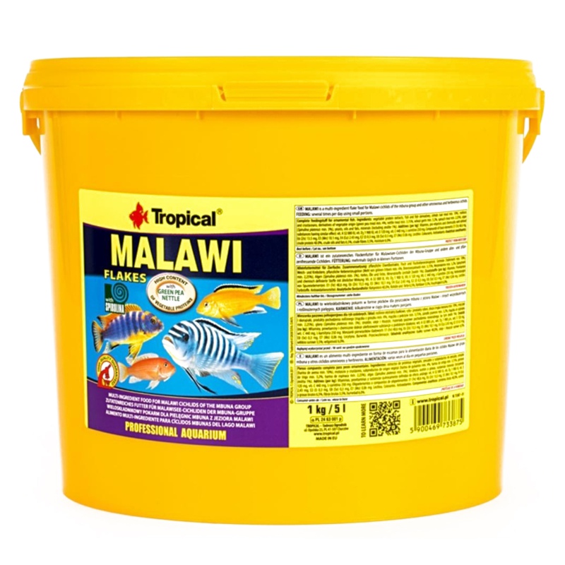 Tropical Malawi Flakes 21l ämpärissä