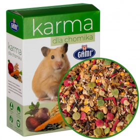 Gami hamsterfôr 500g i kartong