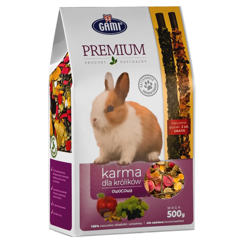 Gami Premium fruit feed for rabbits