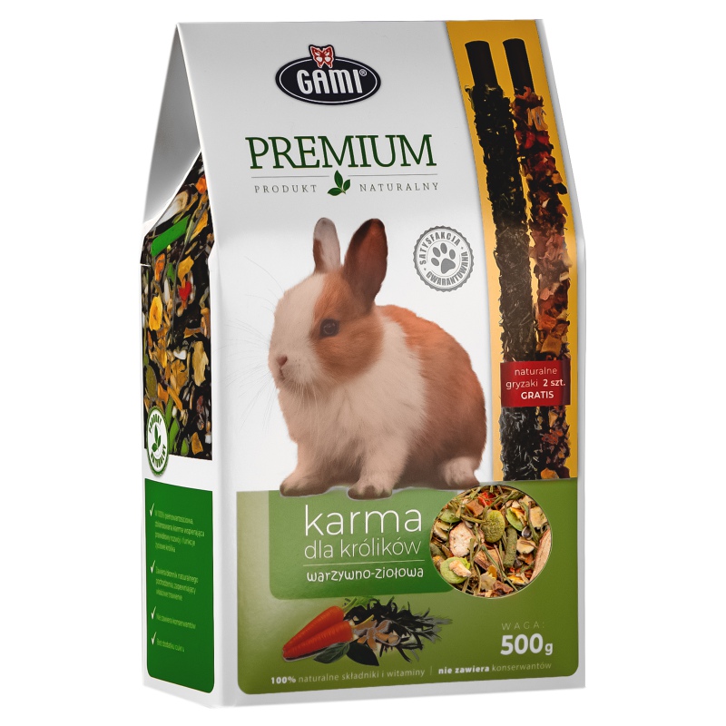 Gami Premium Rabbit Food with Chew Sticks