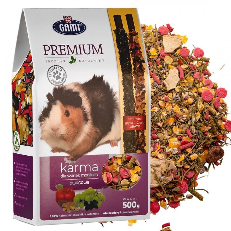 Cibo fruttato Gami Premium per porcellini