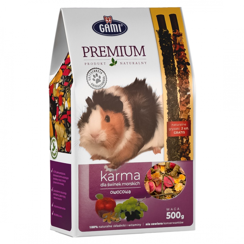 Cibo fruttato Gami Premium per porcellini