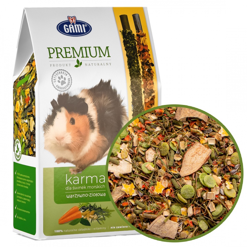 Gami Premium guinea pig feed with chew cobs