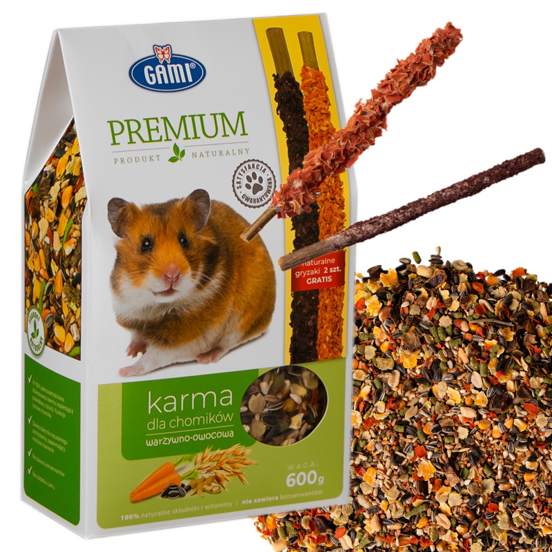 Gami Premium vegetable-fruit hamster food