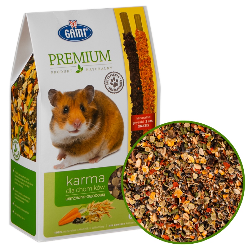 Gami Premium vegetable-fruit hamster food